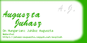 auguszta juhasz business card
