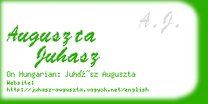 auguszta juhasz business card